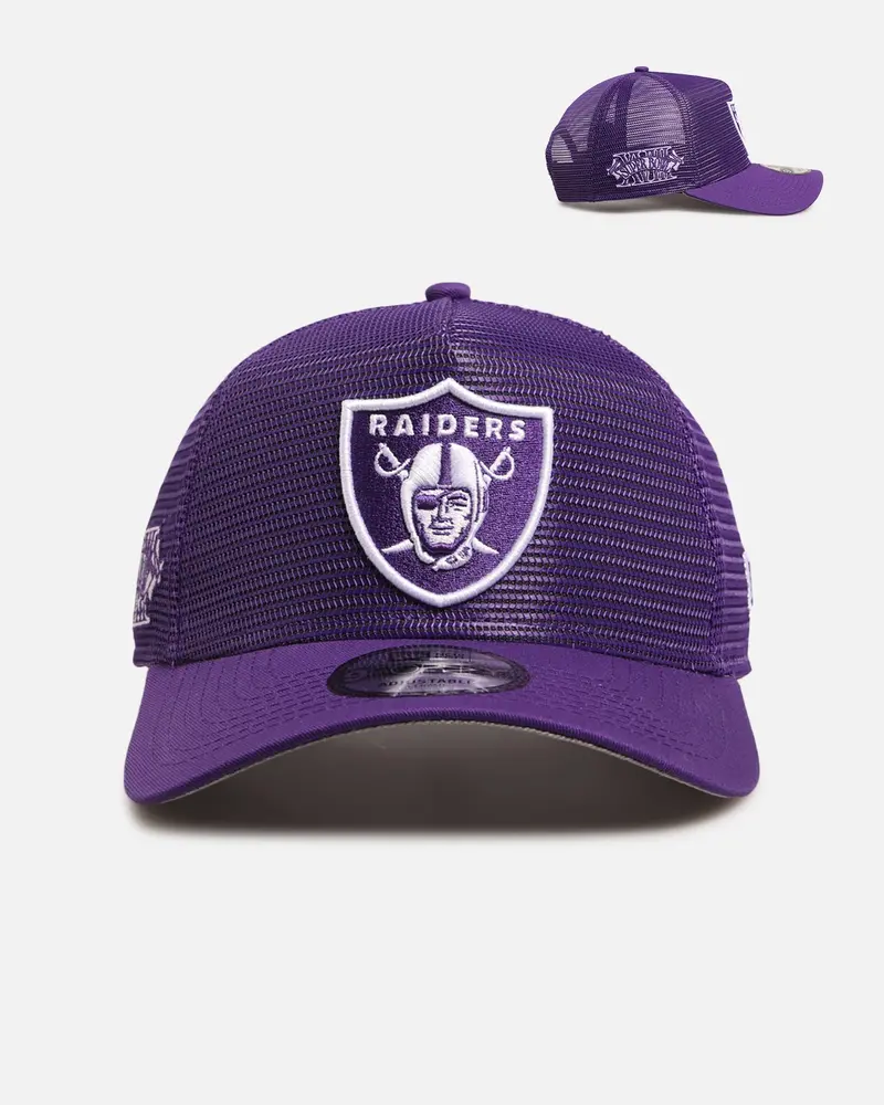 New Era Las Vegas Raiders 'Polychromatic Mesh' 9Forty A-Frame Snapback True Purple 1