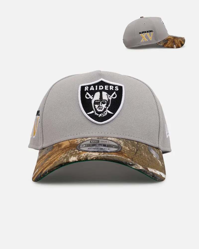 New Era Las Vegas Raiders 'Realtree Visor' 9Forty A-Frame Snapback Official Team Color 1