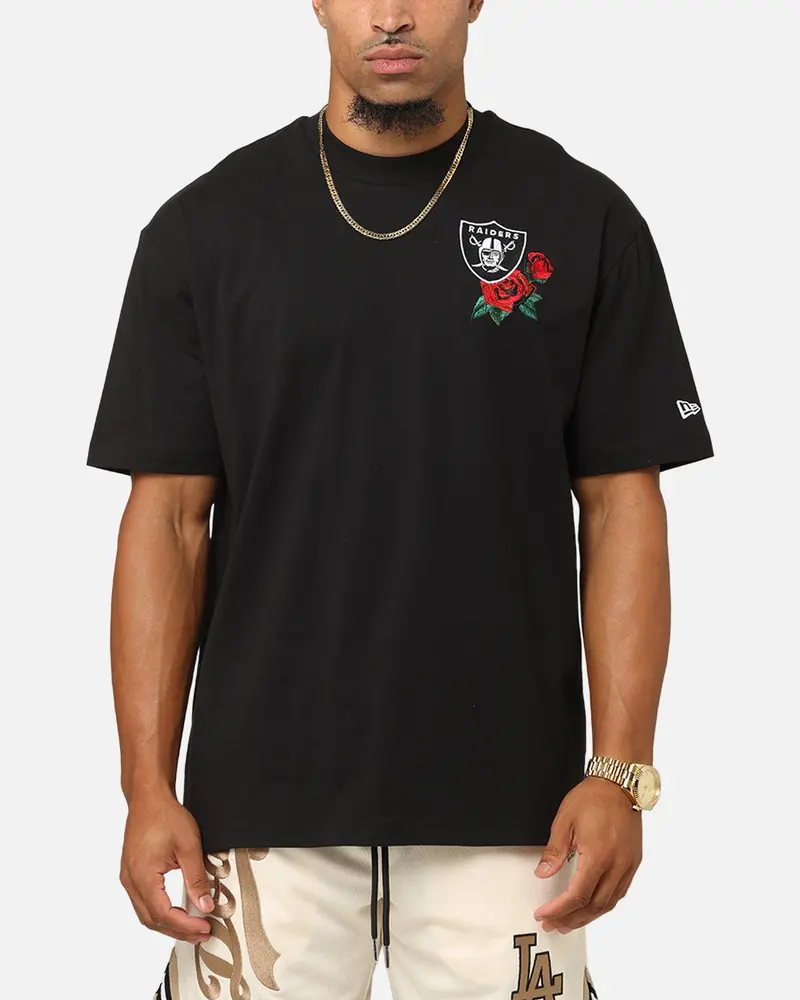 New Era Las Vegas Raiders Rose Oversized T-Shirt Black 1