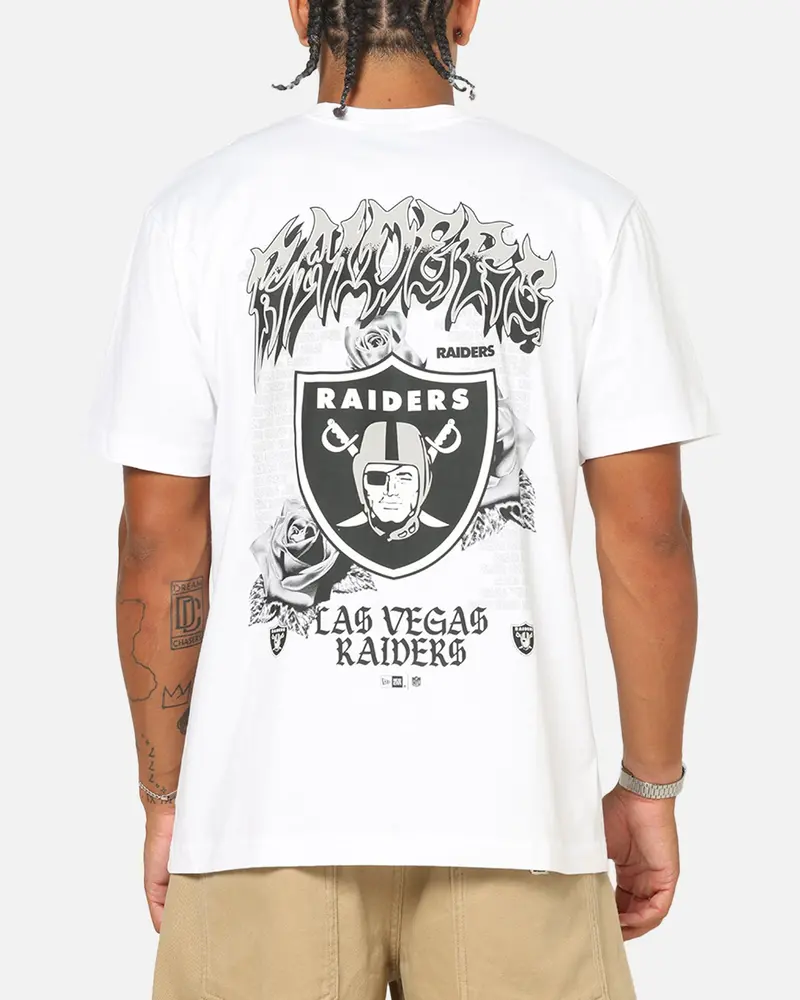 New Era Las Vegas Raiders Rose Oversized T-Shirt White 1