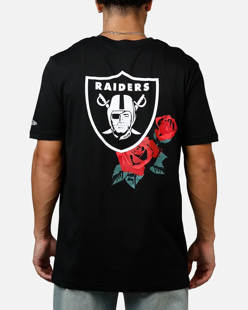 New Era Las Vegas Raiders Rose T-Shirt Black/Red 1