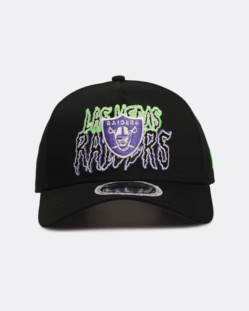 New Era Las Vegas Raiders 'Spooky Script' 9Forty A-Frame Snapback Black/Green/Purple 1