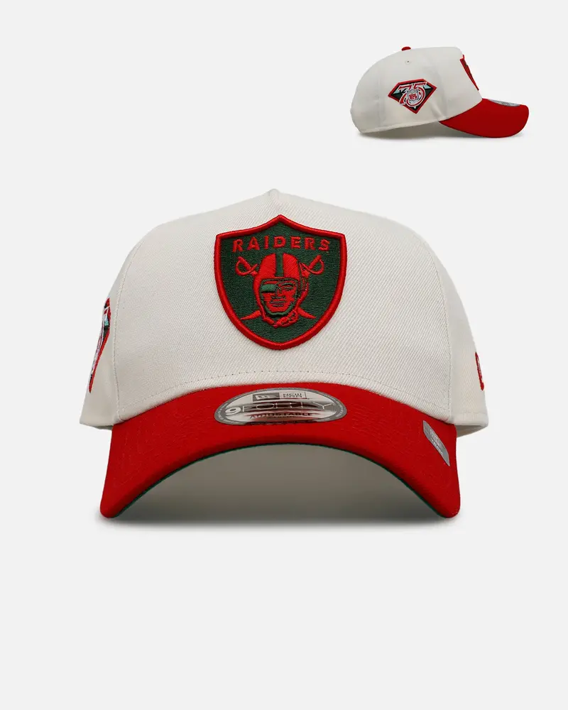 New Era Las Vegas Raiders 'Strawberry' 9Forty A-Frame Snapback Chrome/Red 1