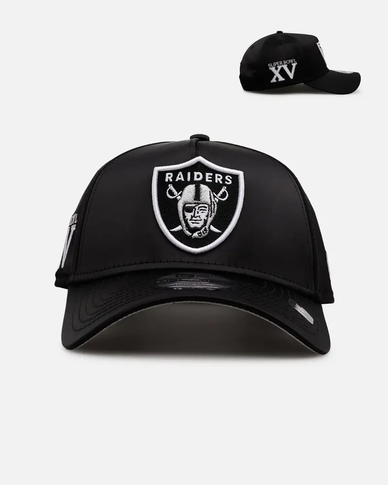 New Era Las Vegas Raiders 'Team Color Satin' 9Forty A-Frame Snapback Official Team Color 1