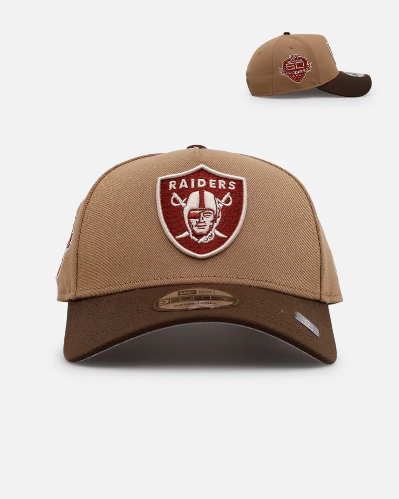 New Era Las Vegas Raiders 'Thanksgiving Football' 9Forty A-Frame Snapback Khaki 1