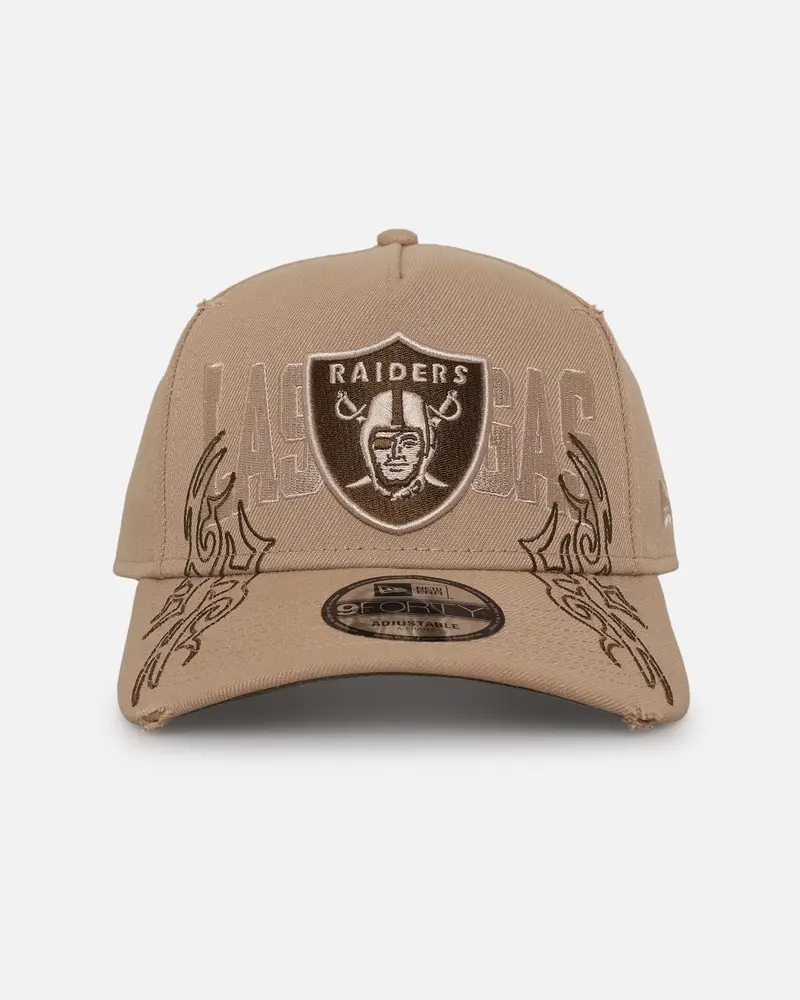 New Era Las Vegas Raiders 'Tribal' 9Forty A-Frame Snapback Camel 1
