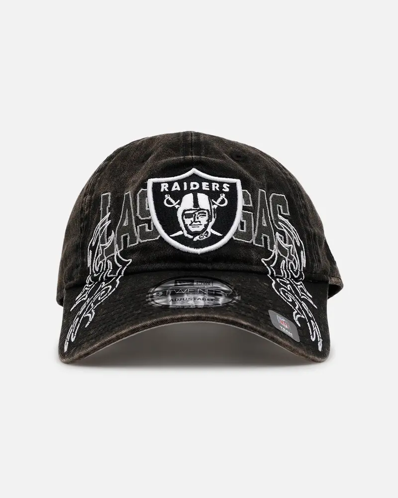 New Era Las Vegas Raiders 'Tribal' Classic Casual Strapback Washed Black 1