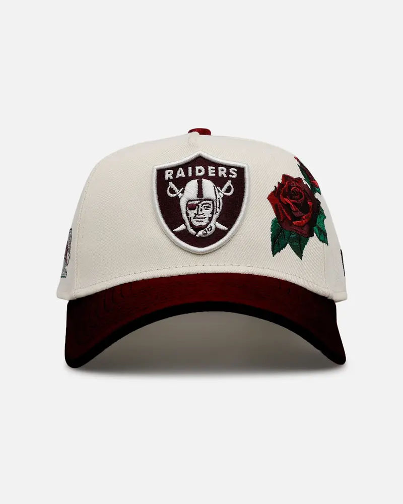 New Era Las Vegas Raiders 'Velvet Roses' 9Forty A-Frame Snapback Chrome 1