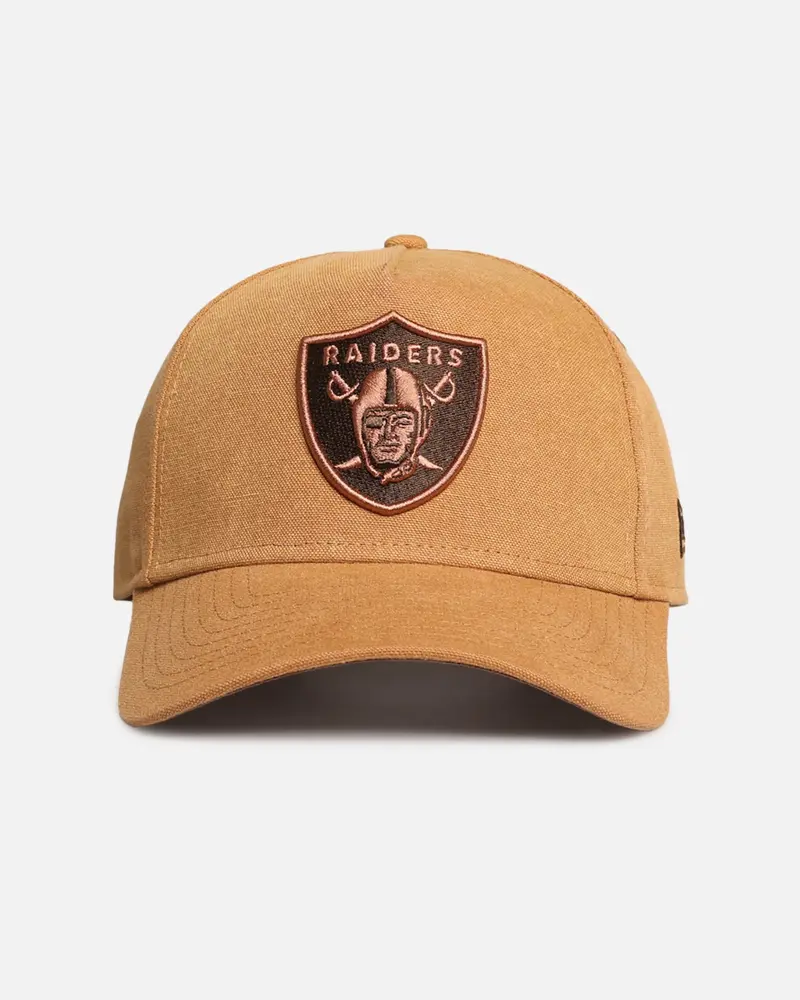 New Era Las Vegas Raiders 'Washed Canvas' 9Forty A-Frame Snapback Bronze 1