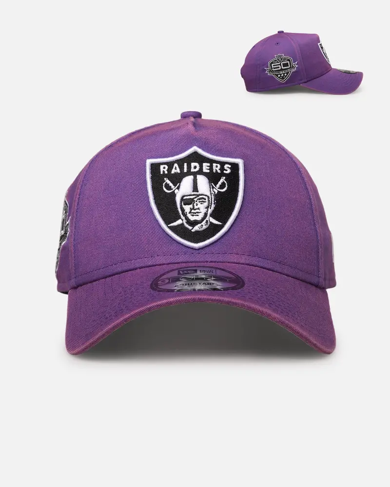 New Era Las Vegas Raiders 'Washed Purple' 9Forty A-Frame Snapback Washed Purple 1