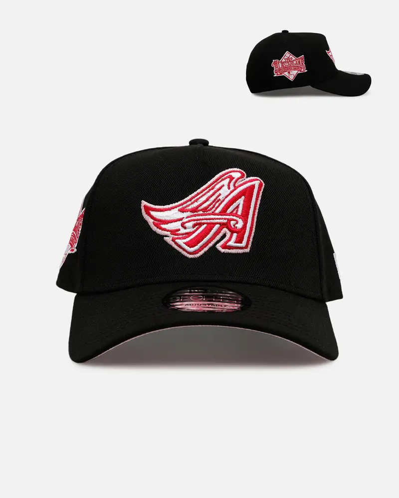 New Era Los Angeles Angels 'Black And Pink' 9Forty A-Frame Snapback Black/Pink 1