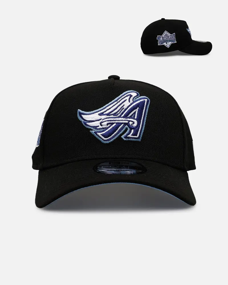 New Era Los Angeles Angels 'Black And Sky Blue' 9Forty A-Frame Snapback Black/Sky Blue 1