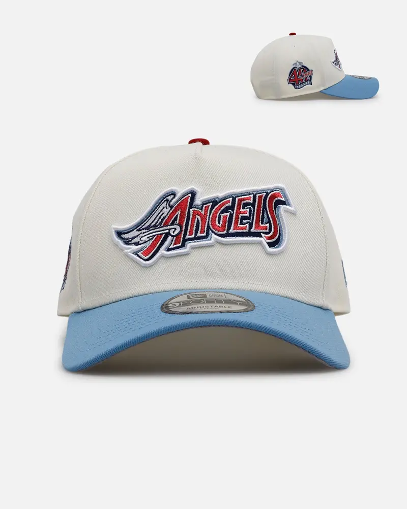New Era Los Angeles Angels 'Chrome Metallic Wordmark' 9Forty A-Frame Snapback Chrome 1
