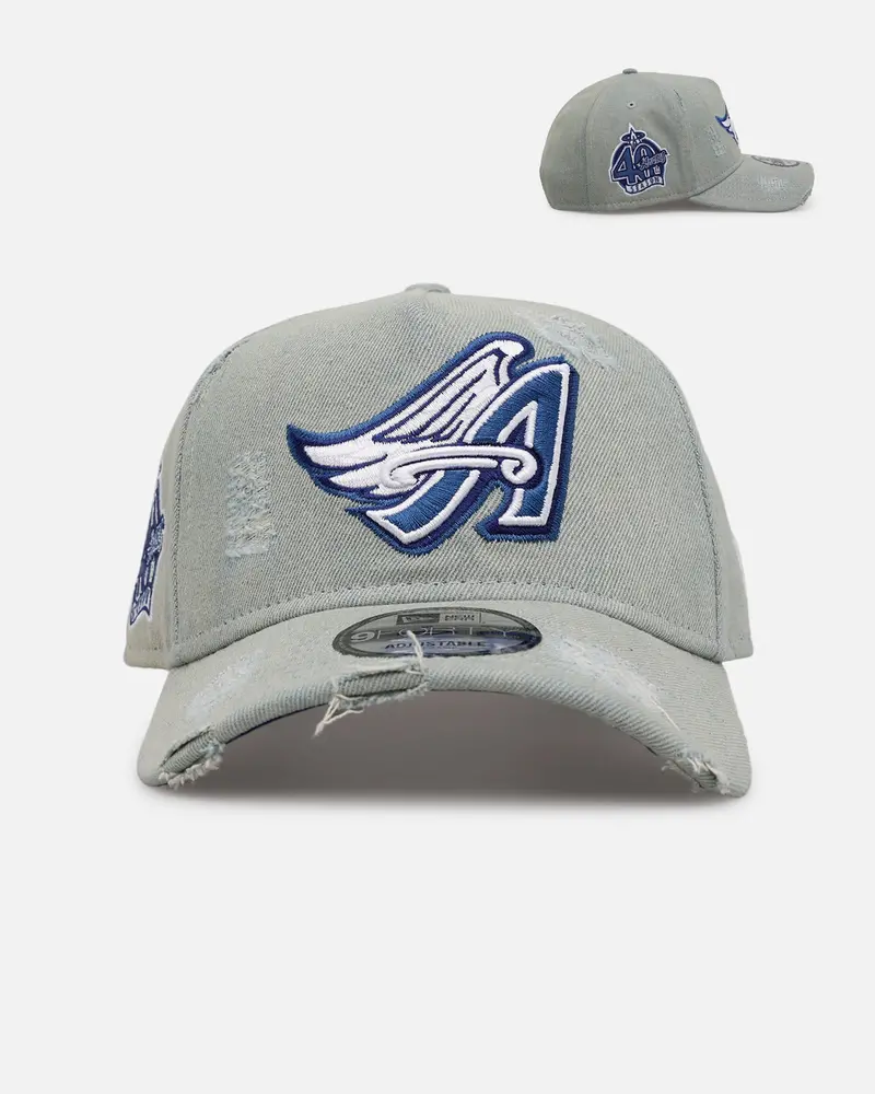 New Era Los Angeles Angels 'Denim' 9Forty A-Frame Snapback Light Wash Denim 1