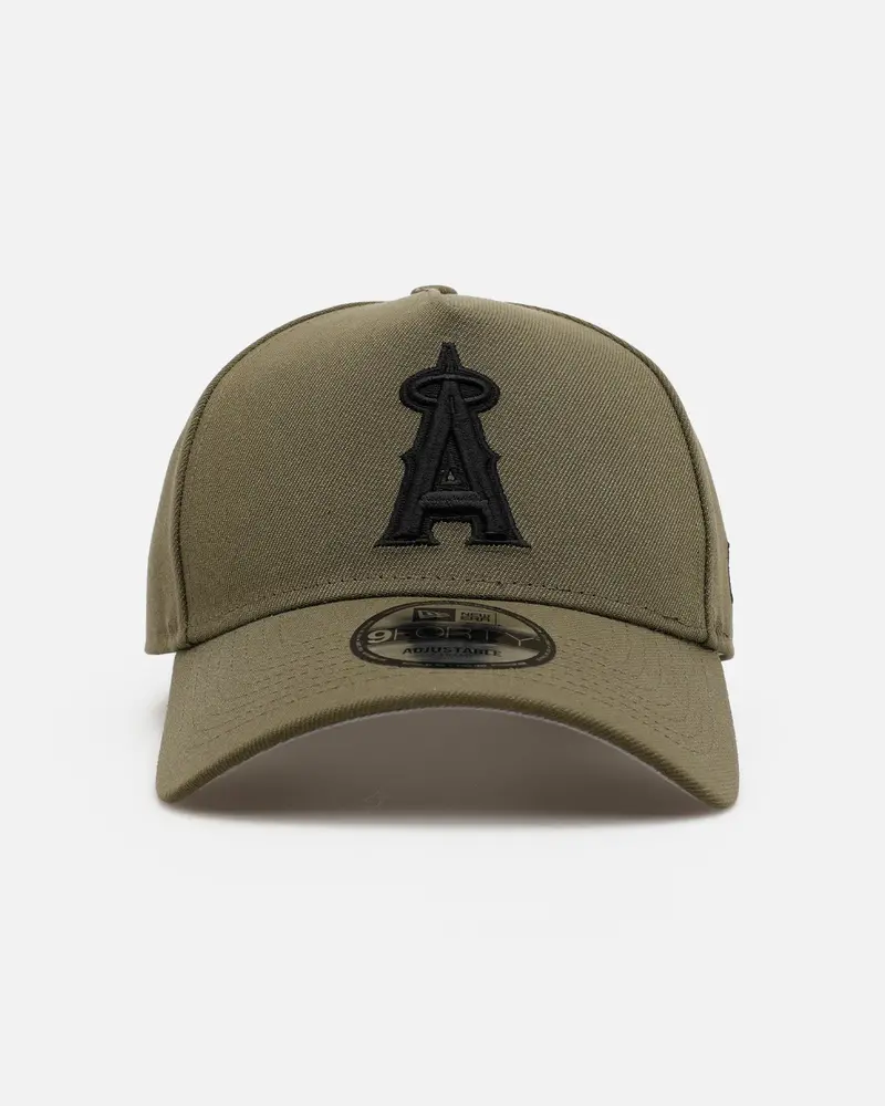 New Era Los Angeles Angels 'Easy Olive' 9Forty A-Frame Snapback Olive 1
