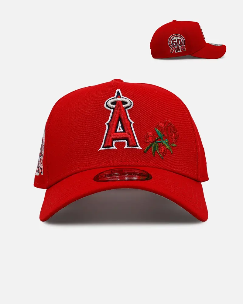 New Era Los Angeles Angels 'Official Team Color Rose' 9Forty A-Frame Snapback Official Team Color 1