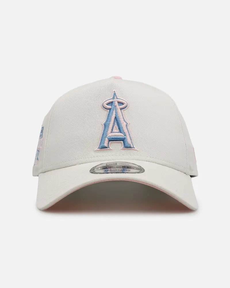 New Era Los Angeles Angels 'Pastel' 9Forty A-Frame Snapback Chrome White 1