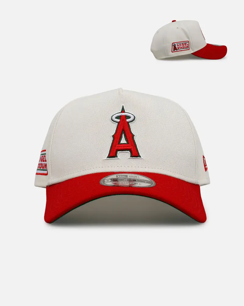 New Era Los Angeles Angels 'Strawberry' 9Forty A-Frame Snapback Chrome/Red 1