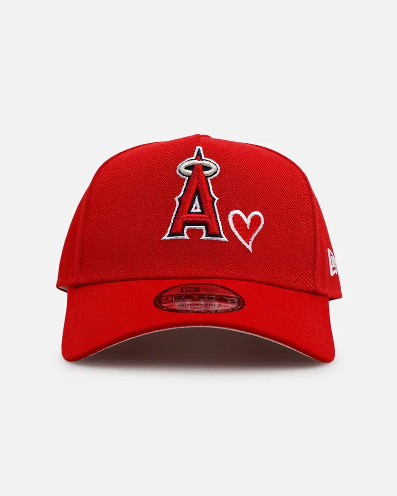 New Era Los Angeles Angels 'Team Color Hearts' 9Forty A-Frame Snapback Official Team Color 1