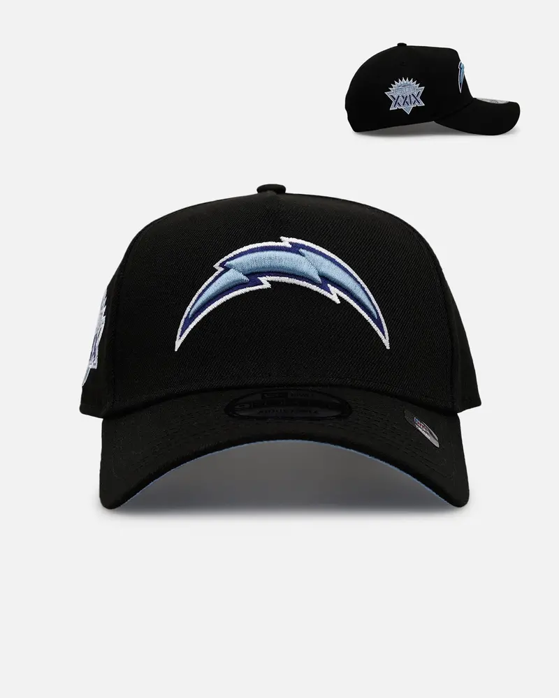 New Era Los Angeles Chargers 'Black And Sky Blue' 9Forty A-Frame Snapback Black/Sky Blue 1