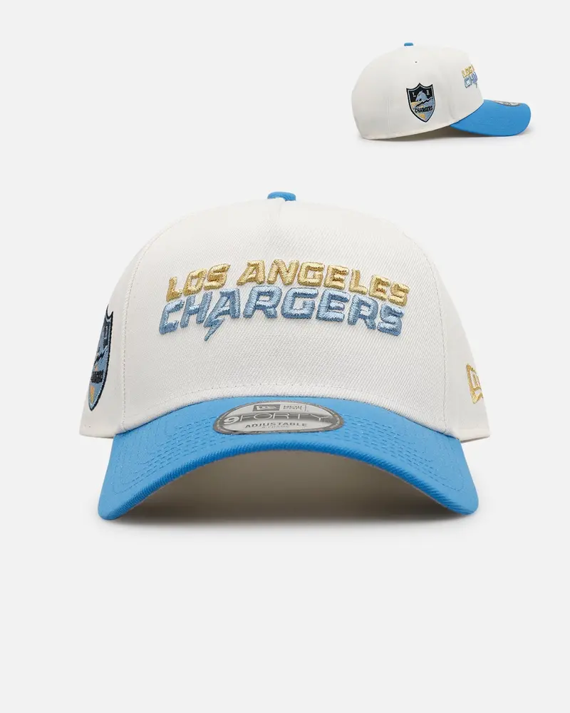 New Era Los Angeles Chargers 'Chrome Metallic Wordmark' 9Forty A-Frame Snapback Chrome 1