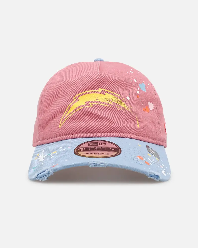 New Era Los Angeles Chargers 'Seasoned' 9Forty A-Frame Strapback Pink/Blue 1