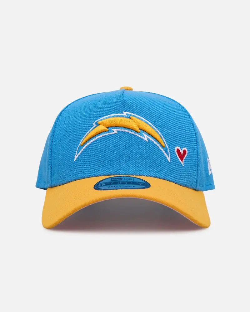 New Era Los Angeles Chargers 'Team Color Hearts' 9Forty A-Frame Snapback Official Team Color 1