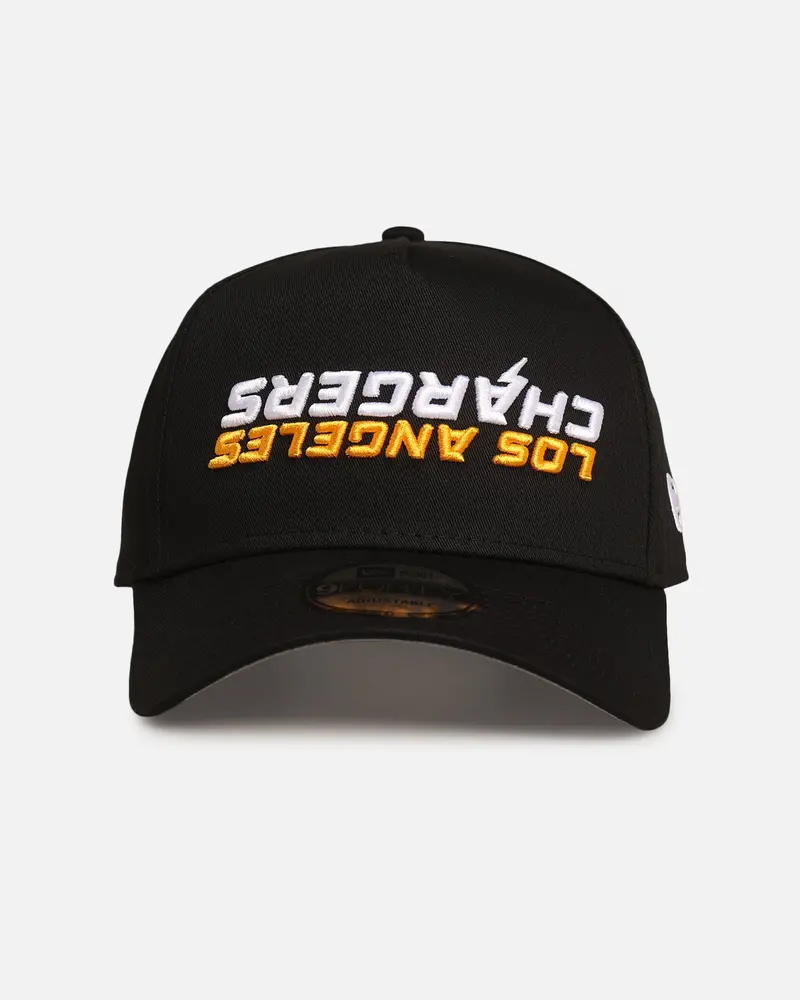 New Era Los Angeles Chargers 'Upside Down Logo' 9Forty A-Frame Snapback Black 1