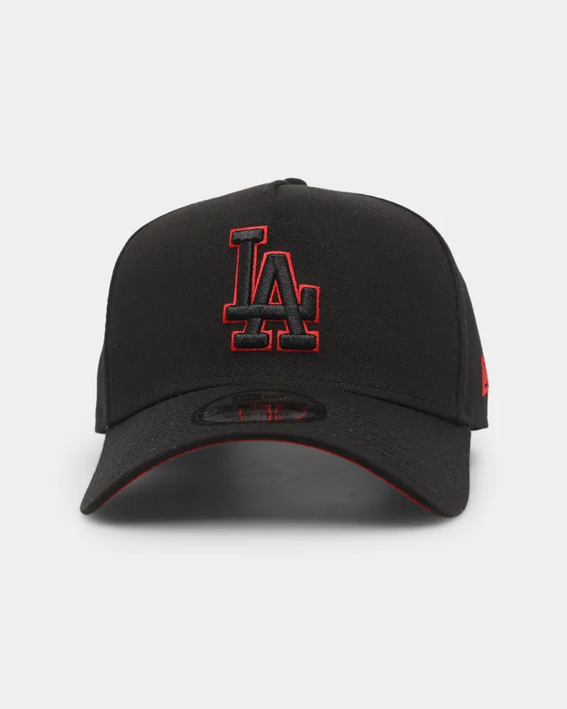 New Era Los Angeles Dodgers 9Forty A-Frame Snapback Black/Scarlet 1