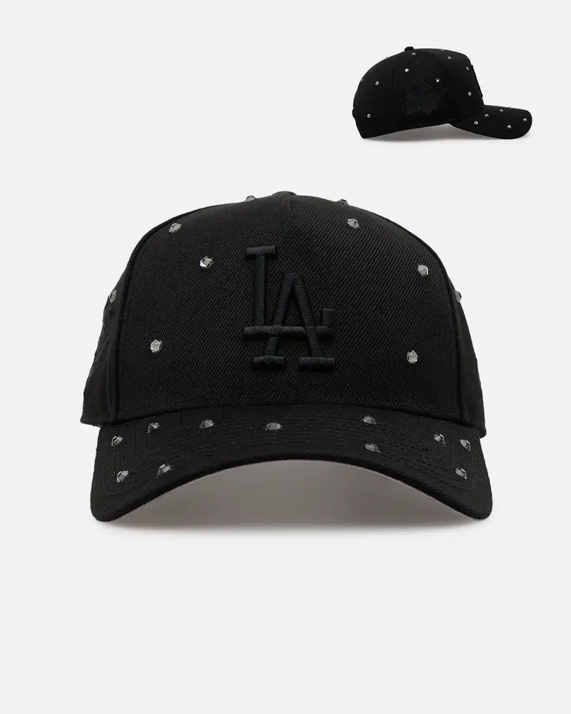 New Era Los Angeles Dodgers 'All Black Embellishment' 9Forty A-Frame Snapback Black/Black 1