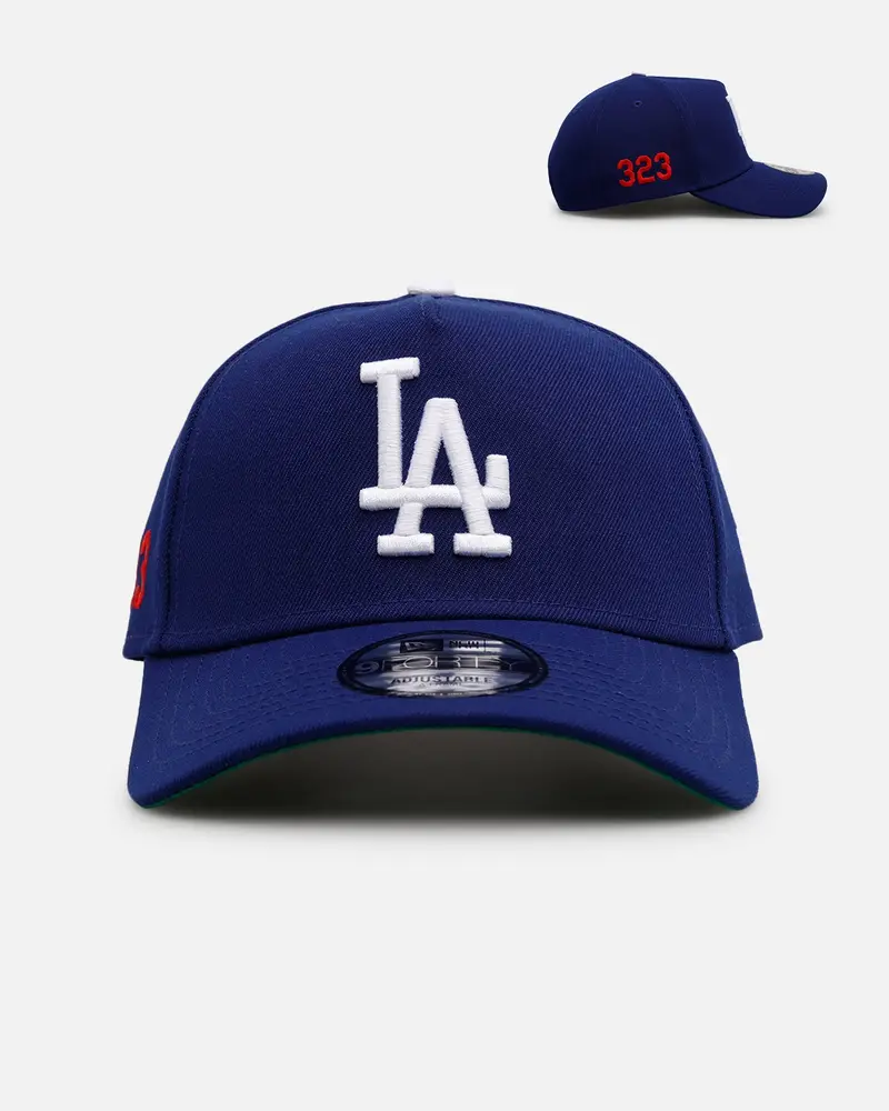 New Era Los Angeles Dodgers 'Area Codes' 9Forty A-Frame Snapback Dark Royal 1