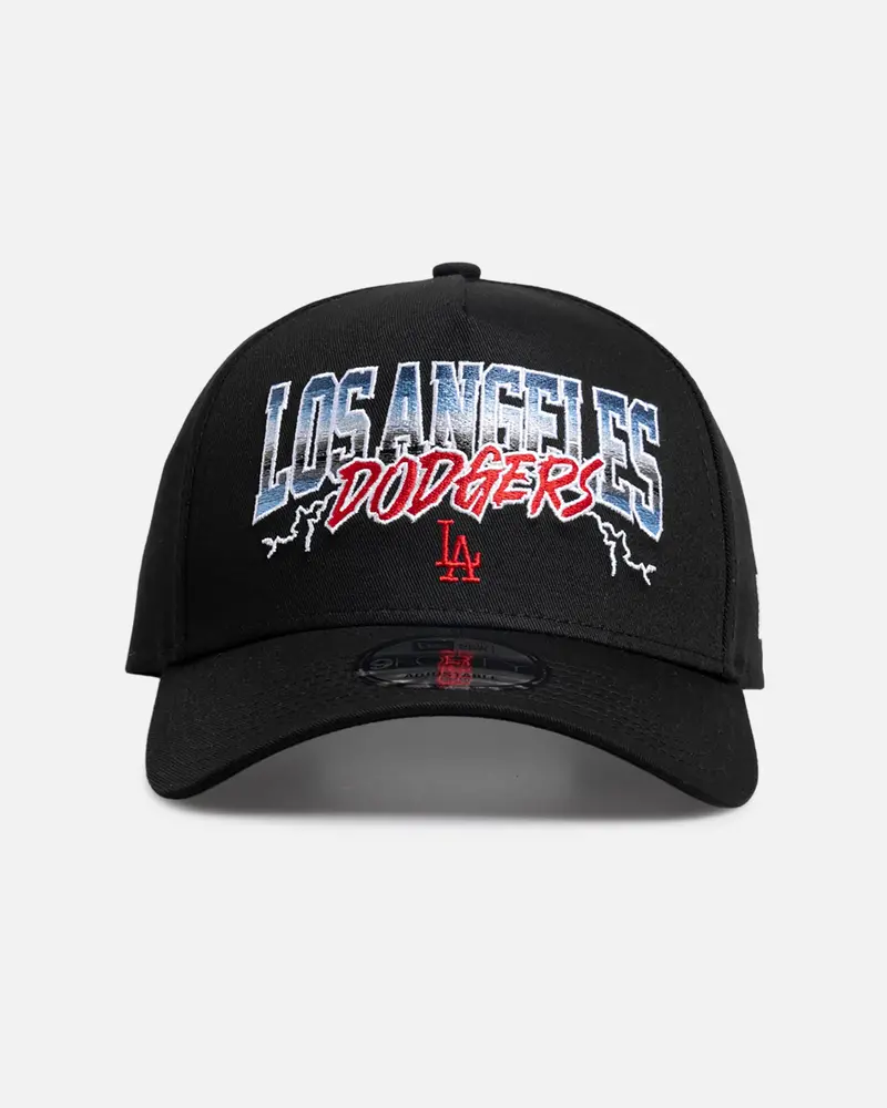 New Era Los Angeles Dodgers 'Band Arch' 9Forty A-Frame Snapback Black/Official Team Color 1