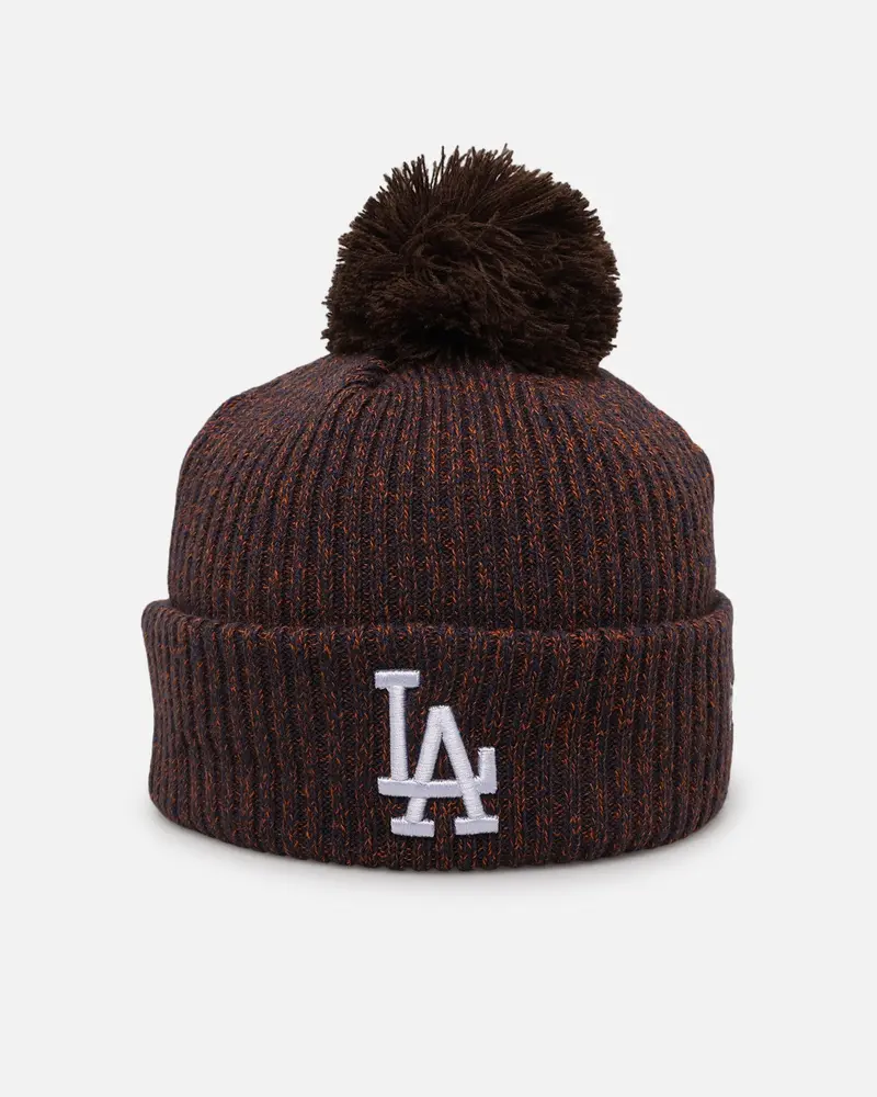 New Era Los Angeles Dodgers Beanie Walnut 1