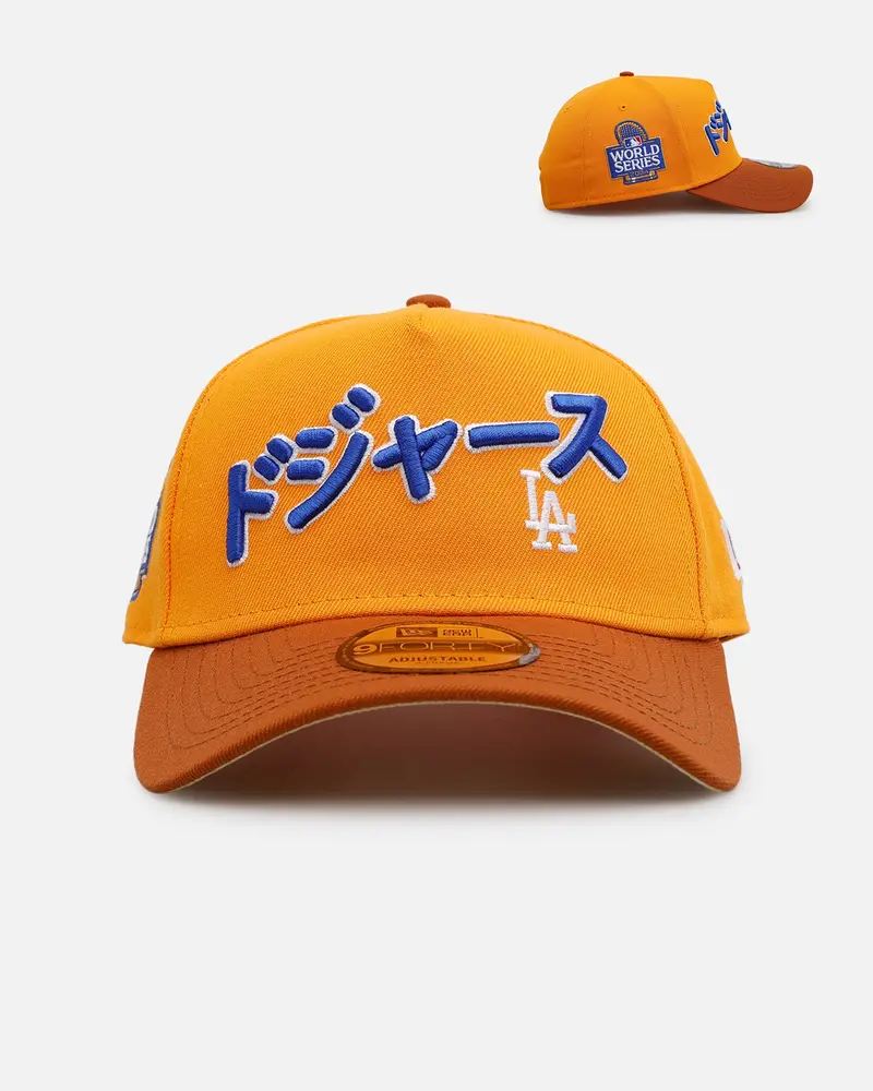 New Era Los Angeles Dodgers 'Beer' 9Forty A-Frame Snapback Gold/Brown 1