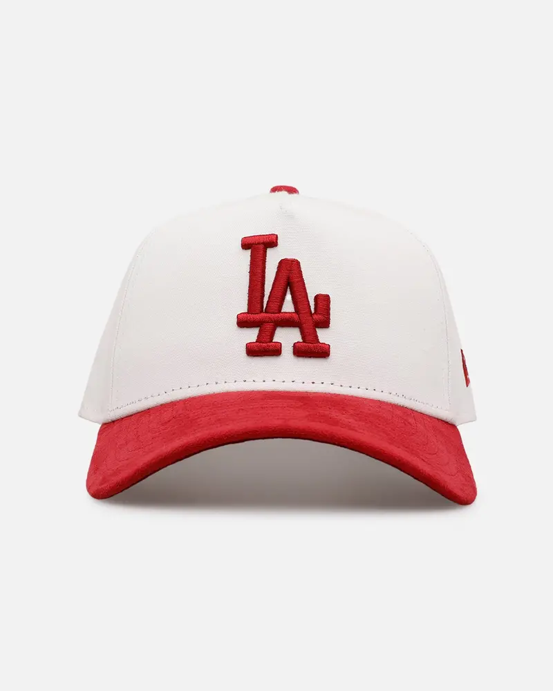 New Era Los Angeles Dodgers 'Cardinal Suede' 9Forty A-Frame Snapback Cardinal 1