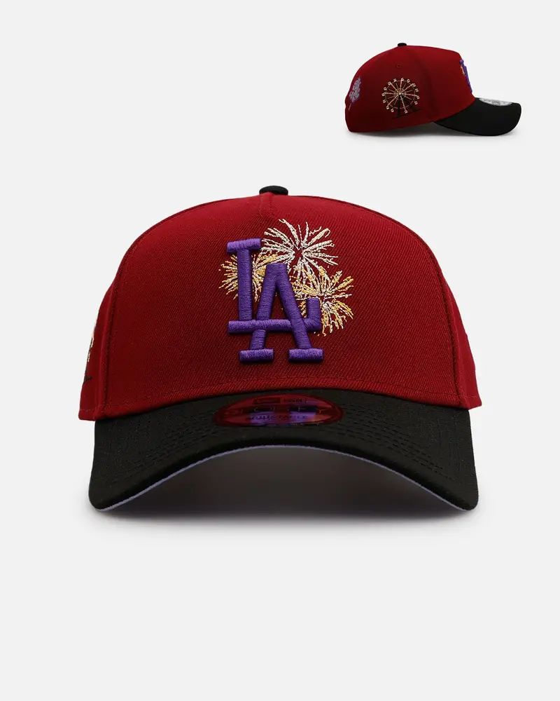 New Era Los Angeles Dodgers 'Carnival' 9Forty A-Frame Snapback Cardinal 1