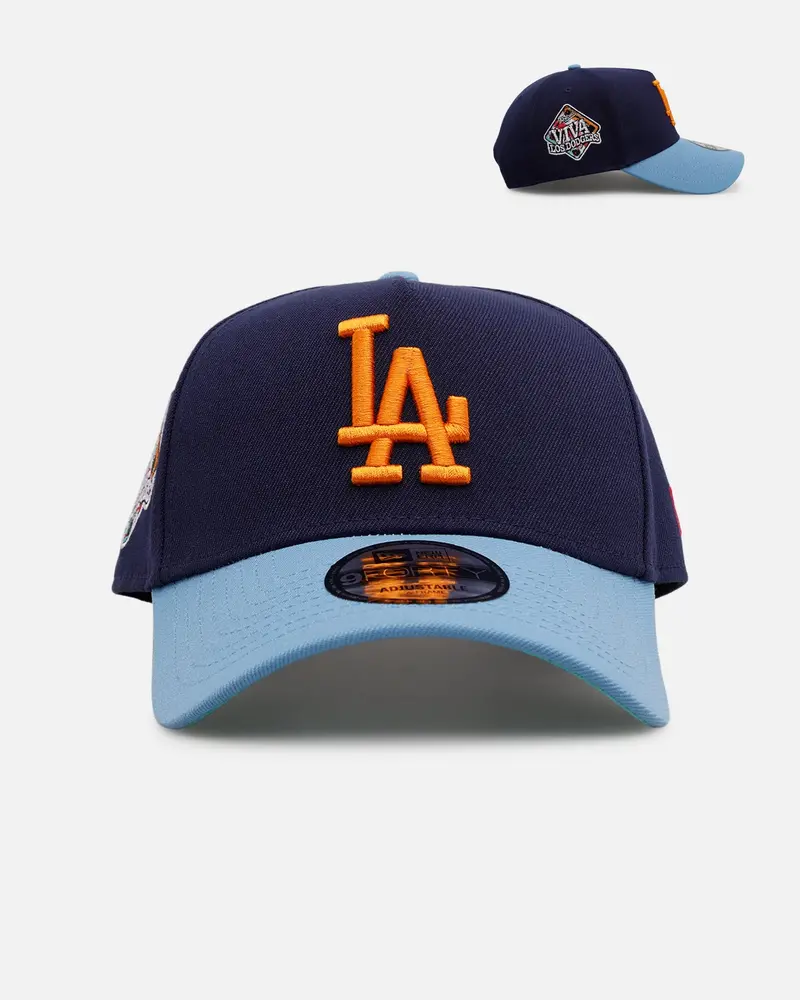 New Era Los Angeles Dodgers 'Coral' 9Forty A-Frame Snapback Navy/Sky 1