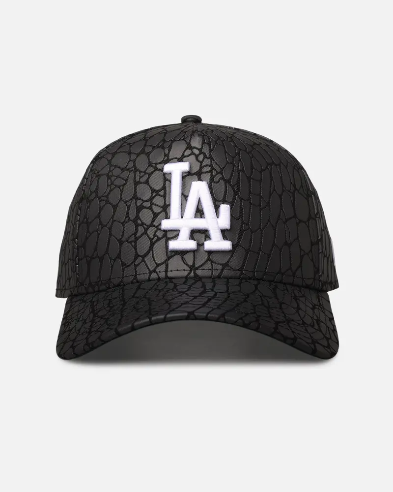 New Era Los Angeles Dodgers 'Croc Skin' 9Forty A-Frame Snapback Black 1