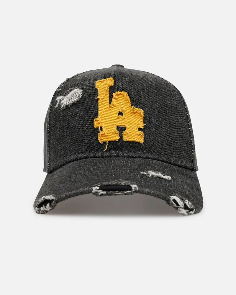 New Era Los Angeles Dodgers 'Denim 2.0' 9Forty A-Frame Strapback Black 1