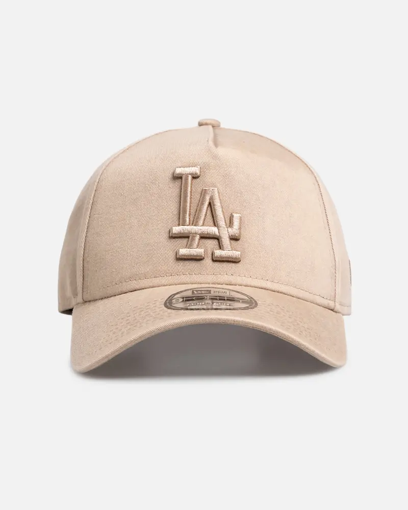 New Era Los Angeles Dodgers 'Dirty Wash' 9Forty A-Frame Snapback Camel 1
