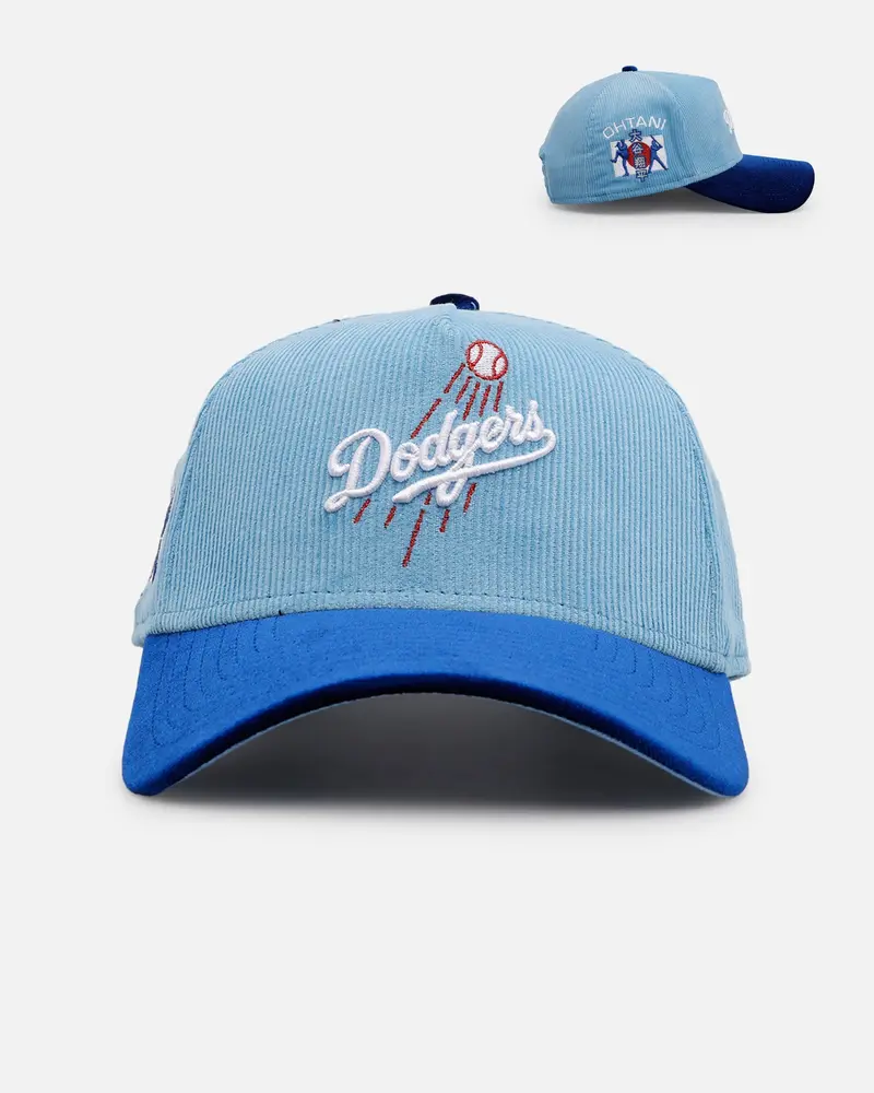 New Era Los Angeles Dodgers 'Dodgers Variety Pack' 9Forty A-Frame Corduroy Snapback Sky Blue 1
