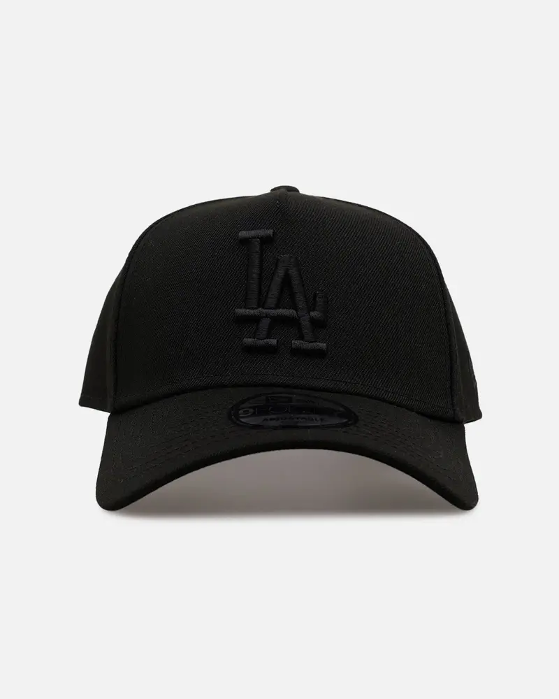 New Era Los Angeles Dodgers 'Easy Black' 9Forty A-Frame Snapback Black/Black 1