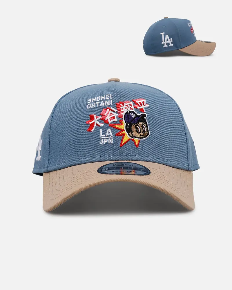 New Era Los Angeles Dodgers 'Easy Breezy' Ohtani 9Forty A-Frame Snapback Blue/Tan 1