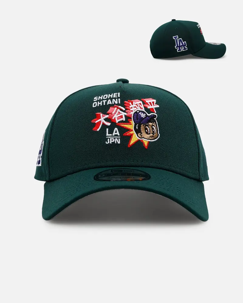 New Era Los Angeles Dodgers 'Evergreen' Ohtani 9Forty A-Frame Snapback Dark Green 1