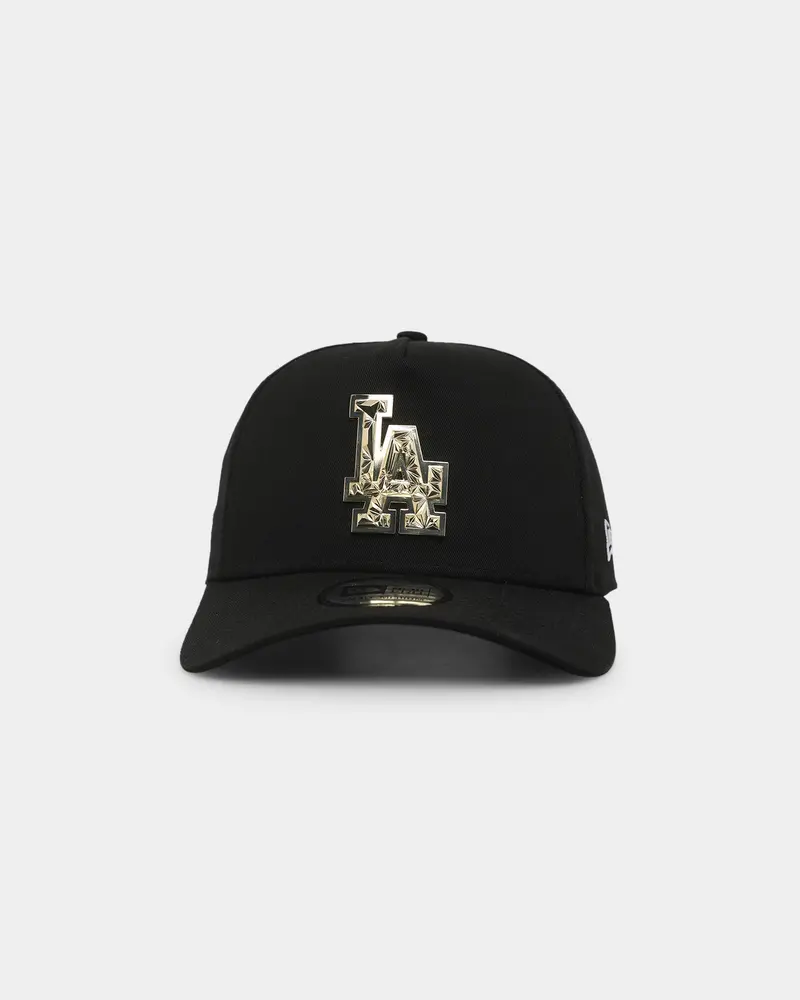 New Era Los Angeles Dodgers 'Fractured Metal' Badge 9Forty K-Frame Snapback Black 1