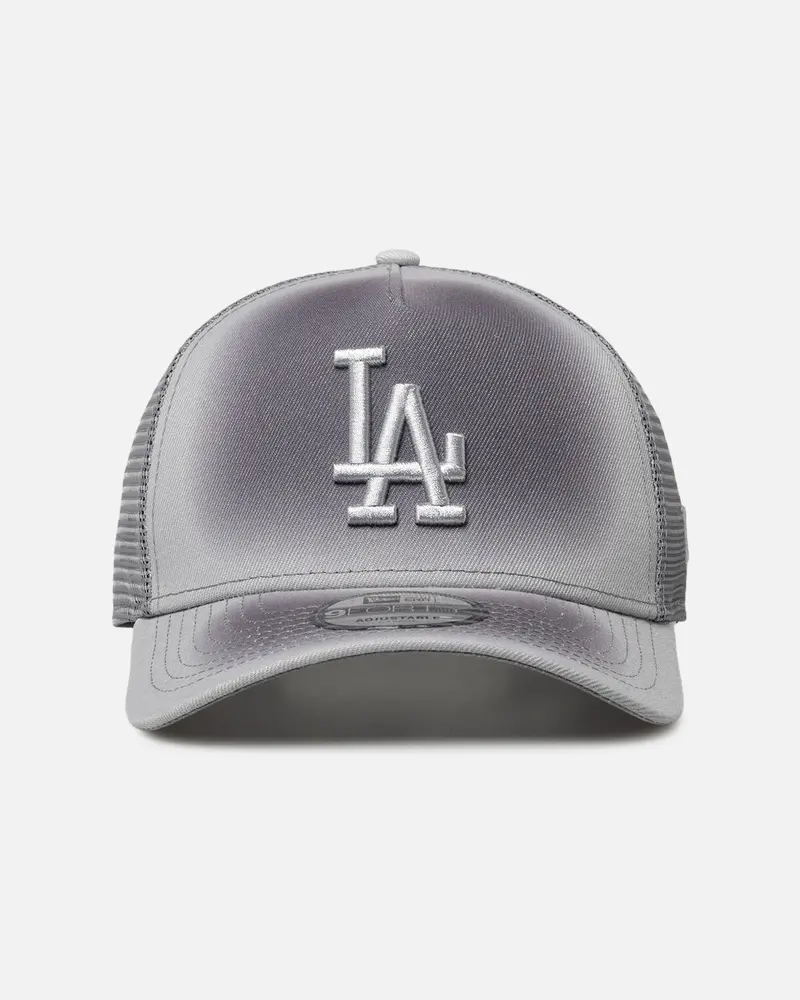 New Era Los Angeles Dodgers 'Gradient Trucker' 9Forty A-Frame Trucker Snapback Grey 1