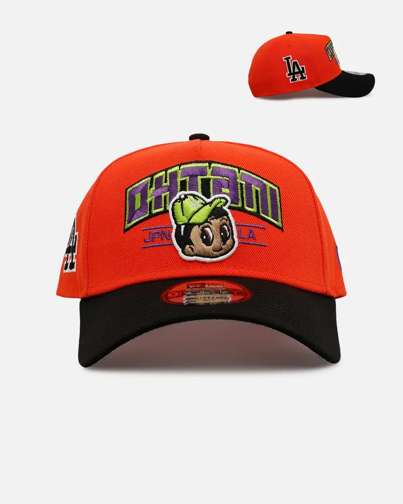 New Era Los Angeles Dodgers 'Halloween' Ohtani 9Forty A-Frame Snapback Orange/Black 1