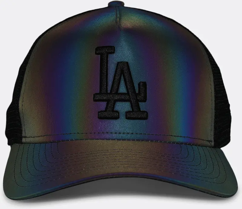 New Era Los Angeles Dodgers 'Iridescent' 9Forty A-Frame Trucker Snapback Iridescent 1