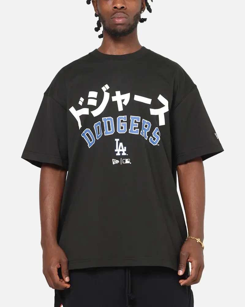 New Era Los Angeles Dodgers Kanji T-Shirt Black 1