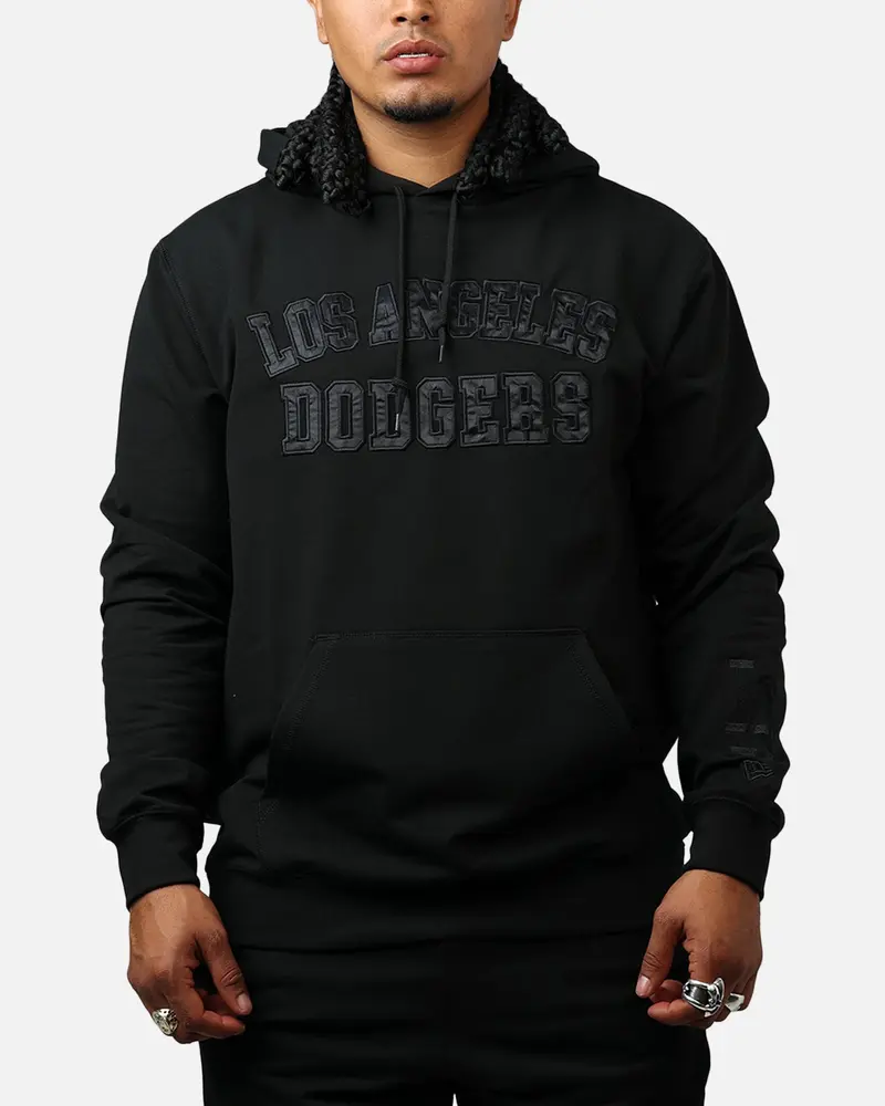 New Era Los Angeles Dodgers Logo Select Hoodie Black/Black 1